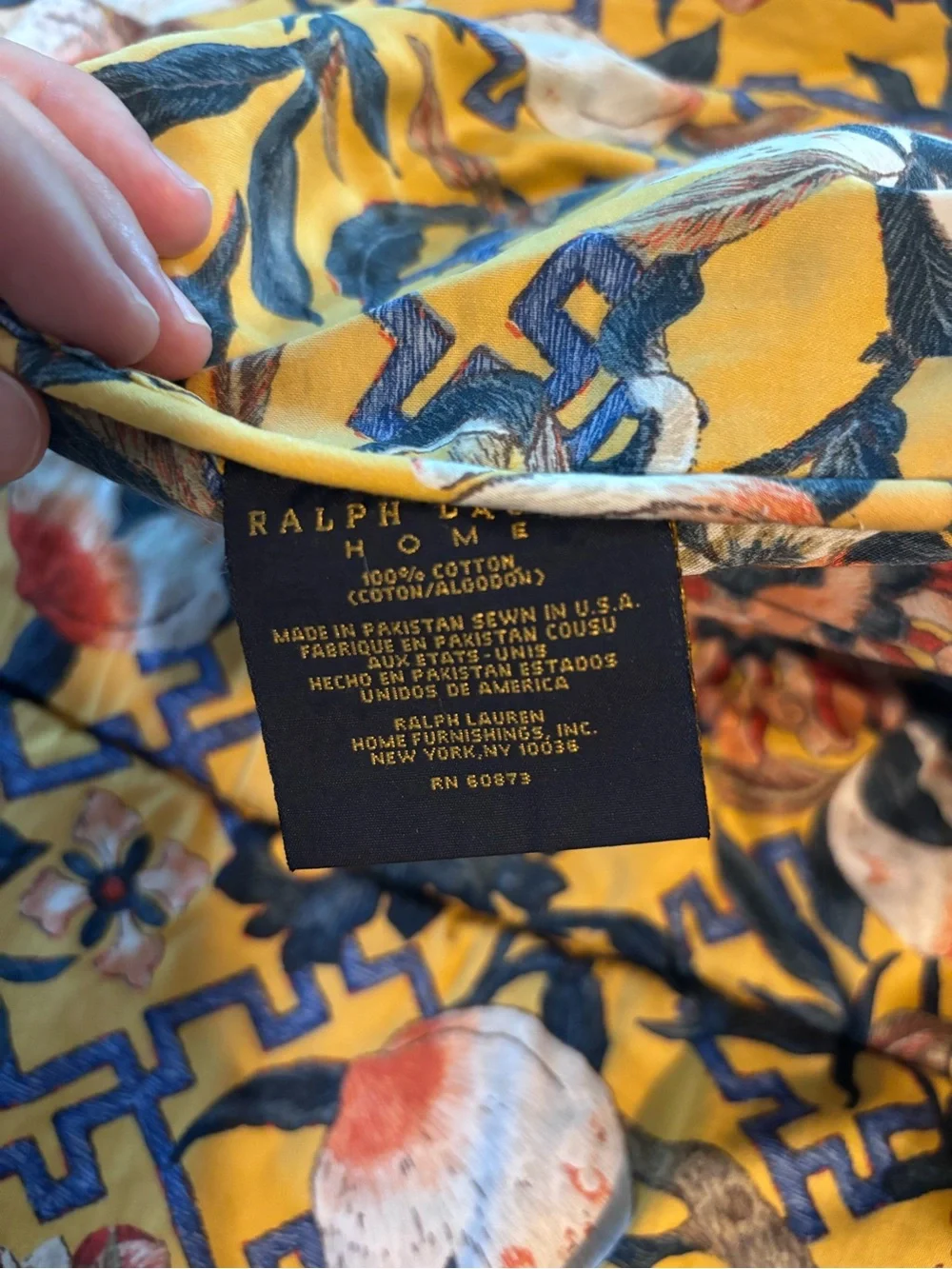 Vintage Ralph Lauren King Size Comforter Rare Ginger Peach Pattern